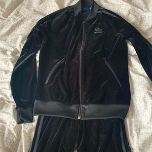 Velvet Adidas tracksuit